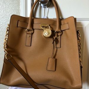 Michael Kors Saffiano Leather Large Hamilton Tote